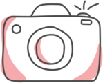 Illustration einer Kamera mit modernen Designelementen